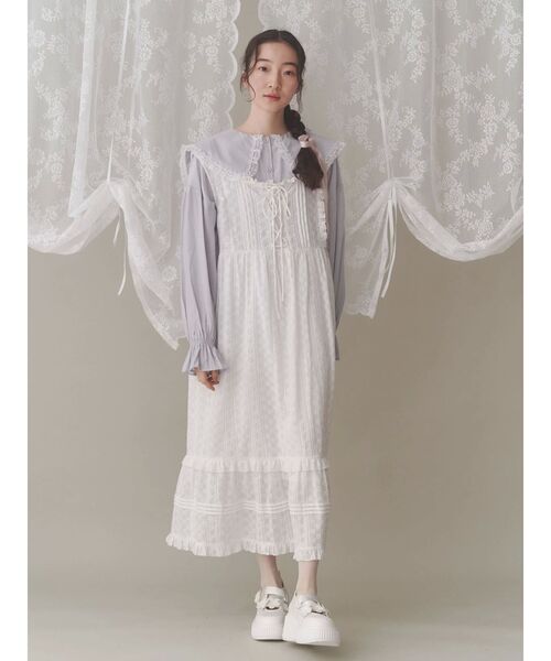 merry jenny（メリージェニー） ブラウス シャツ サテンフリルブラウス