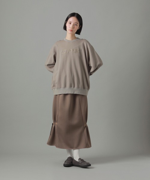 トレーナー スウェット ロゴ刺繍スウェット/スウェット / S レディース ZUCCa トレーナー スウェット ロゴ刺繍スウェット/スウェット
