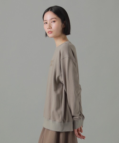 トレーナー スウェット ロゴ刺繍スウェット/スウェット / S レディース ZUCCa トレーナー スウェット ロゴ刺繍スウェット/スウェット