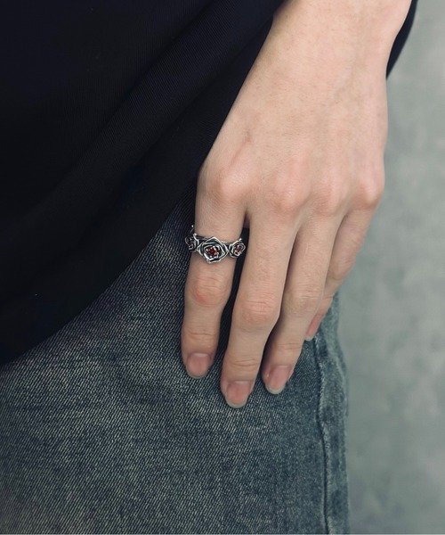 指輪 リング 「B-925 SILVER」925リング b925-r266-7g メンズ レディースの画像