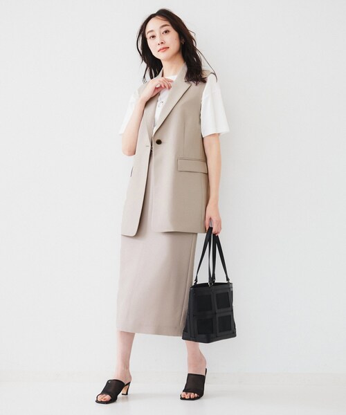 UNTITLED（アンタイトル） スカート 「接触冷感/UV/セットアップ可能