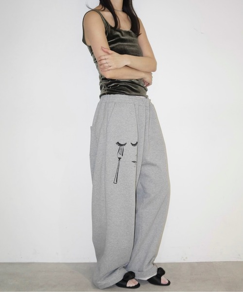 musubore スウェットパンツ ジャージ buggy print sweat PT