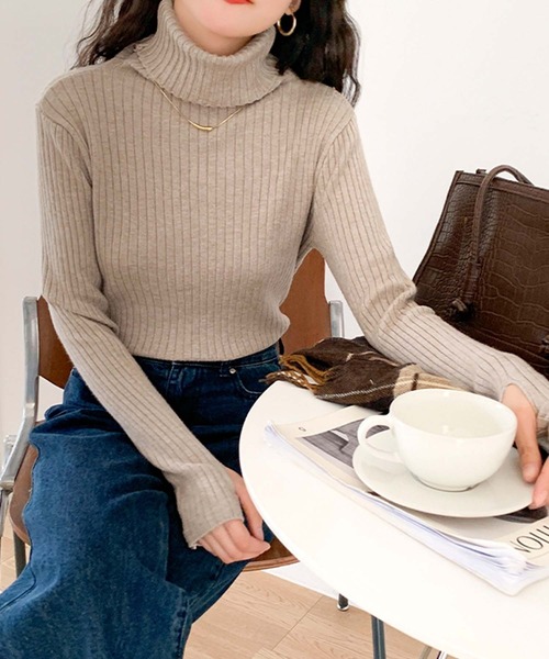 「Ulysses」 「Doula Doula」タートルネックニット F グリーン レディース_画像7