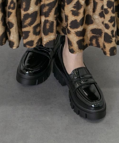 Bussola（ブソラ） ローファー 「bussola」撥水厚底デザインソール