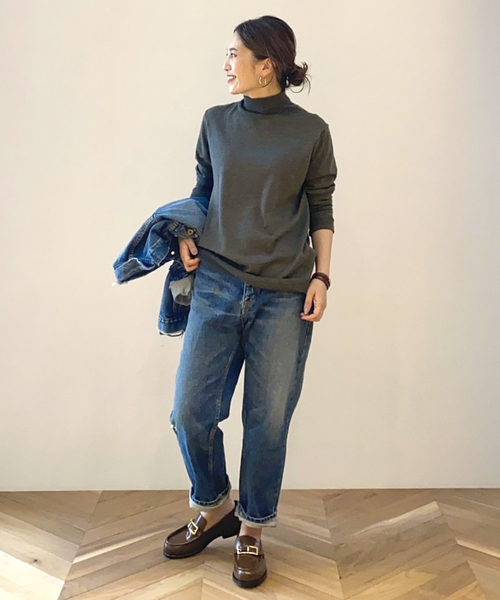 MUSE de DeuxiemeClasse タートルネック ニット ネイビー 中古・古着通販】MUSE de Deuxieme Classe (ミューズ ドゥーズィエム