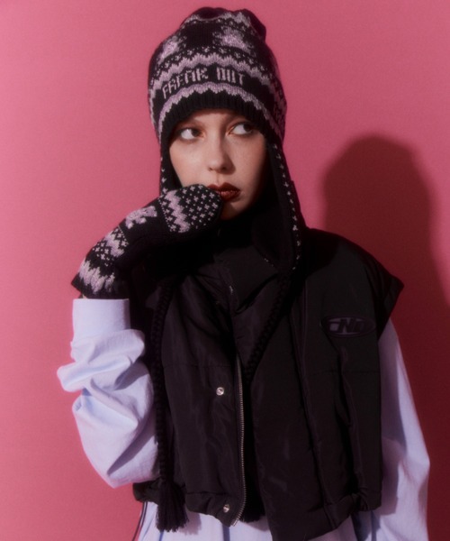 「Candy Stripper」 手袋 FREE ブラック レディース_画像2