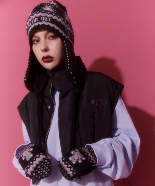 「Candy Stripper」 手袋 FREE ブラック レディース_画像3