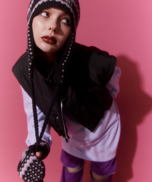 「Candy Stripper」 手袋 FREE ブラック レディース_画像4