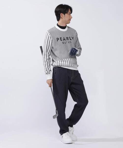 PEARLY GATES セーター ニット 「PEARLY GATES」ストライプ