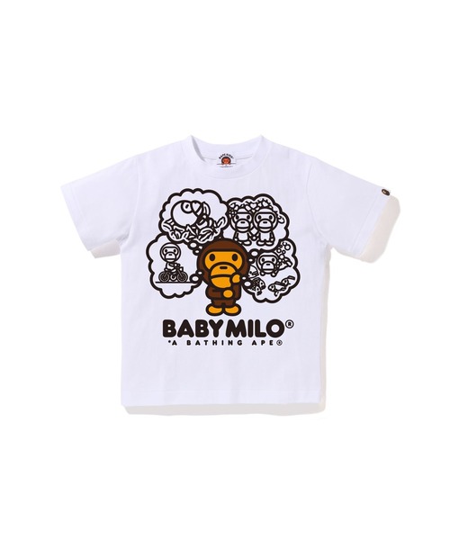 通販 A BATHING 子供服 キッズ TEE THINKING MILO BABY tシャツ APE トップス