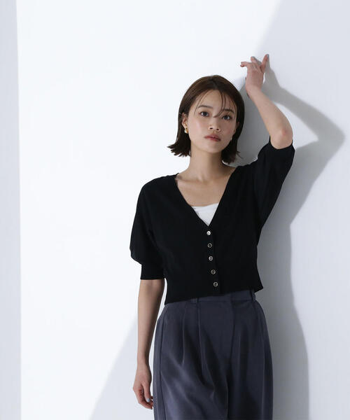 カーディガン ドルマンボレロカーディガン レディース NATURAL BEAUTY BASIC カーディガン ドルマンボレロカーディガン