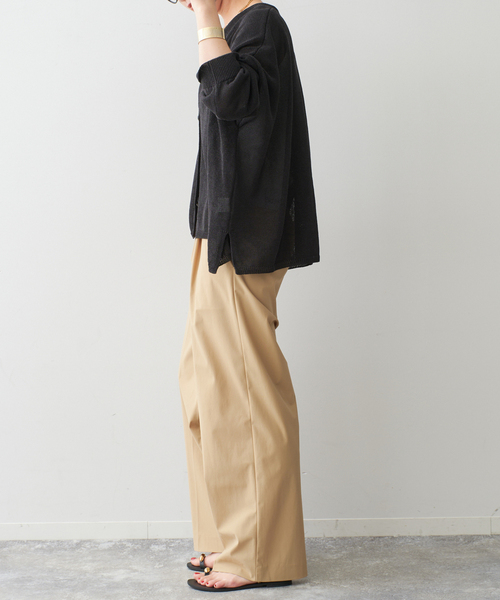 Spick&Span ペーパーヤーンカーディガン 2024SS ≪追加≫ペーパーヤーンカーディガン（カーディガン）｜Spick