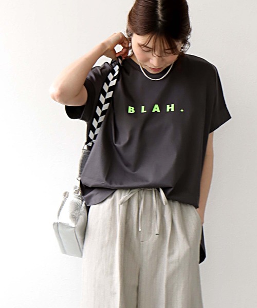 tシャツ BLAH.ロゴTシャツ レディース