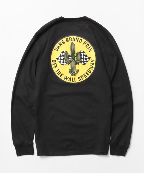 tシャツ VANS/ヴァンズ  M VANS GRAND PRIX LS TEE ロンT バックプリント レディース VANS tシャツ VANS/ヴァンズ M GRAND PRIX LS TEE ロンT バック