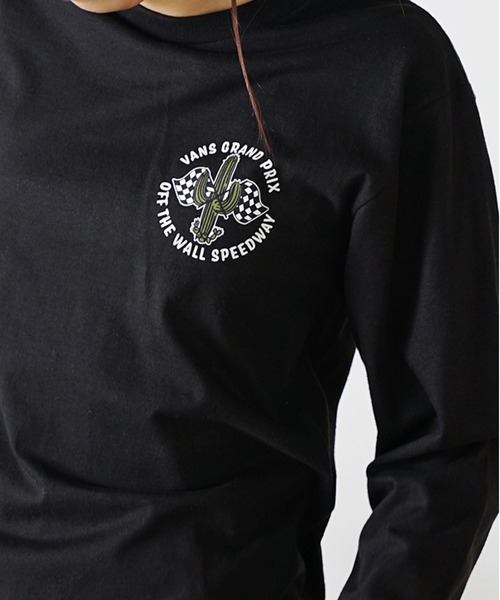 tシャツ VANS/ヴァンズ  M VANS GRAND PRIX LS TEE ロンT バックプリント レディース VANS tシャツ VANS/ヴァンズ M GRAND PRIX LS TEE ロンT バック