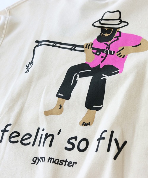 「gym master」 スウェットカットソー LARGE ブラック メンズ_画像3