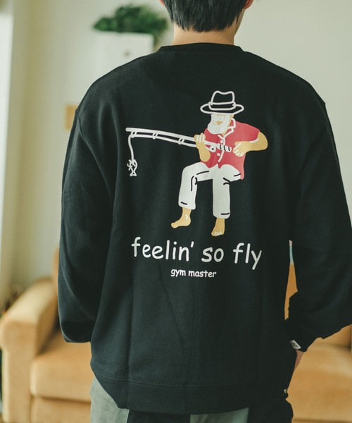 「gym master」 スウェットカットソー LARGE ブラック メンズ_画像9