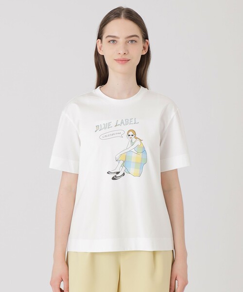 tシャツ 「星陽子コラボ」ピマコットンプレーティング天竺イラストTシャツ レディース