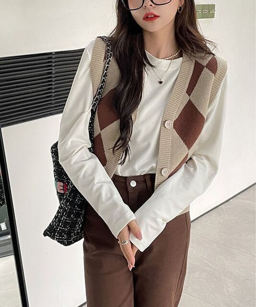 「MAISON DE THERESE」 長袖カットソー L ブルー レディース