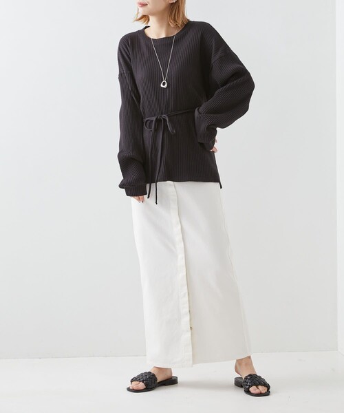 未使用^_^baserange★カットソー BASERANGE 「BASERANGE」 長袖カットソー X-SMALL ホワイト