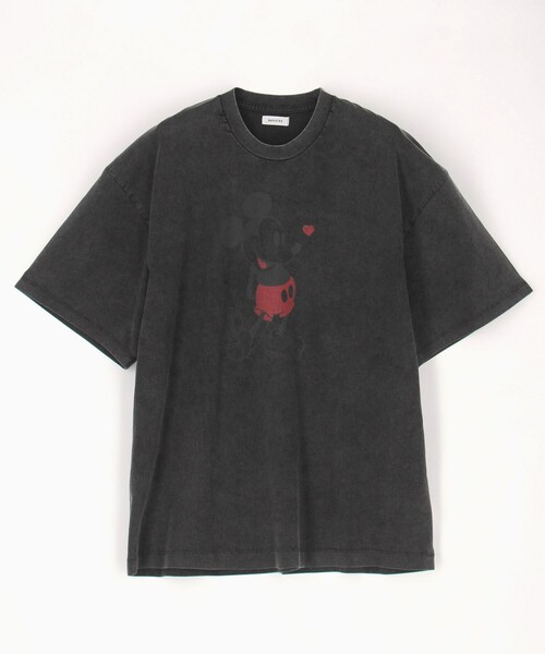 tシャツ BASICKS/ベイシックス ×Mickey Mouse Vintage print T / DIS-0501 /ミッキーマウス ヴィンテー
