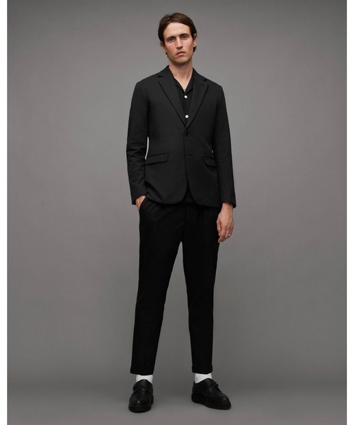ALLSAINTS ブラック テーラードジャケット 8 ALLSAINTS ブラック テーラードジャケット 8