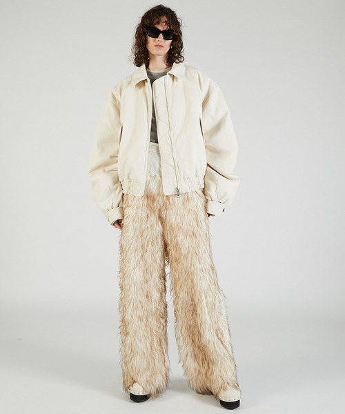 PRANK PROJECT ファートリムパンツ / Fur Trim Pants PRANK PROJECT（プランクプロジェクト） パンツ ファートリムパンツ