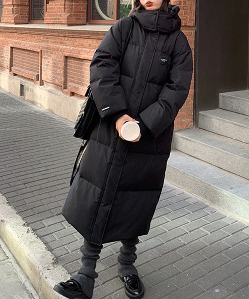 c.u.l ダウンコート ダウンジャケット 中綿 フード付き ロング ダウン