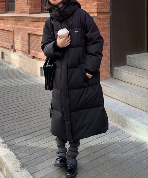 c.u.l ダウンコート ダウンジャケット 中綿 フード付き ロング ダウン