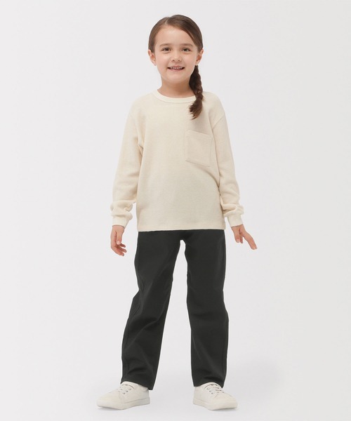 無印良品（MUJI） パンツ キッズ 洗いざらしチノルーズフィットパンツ