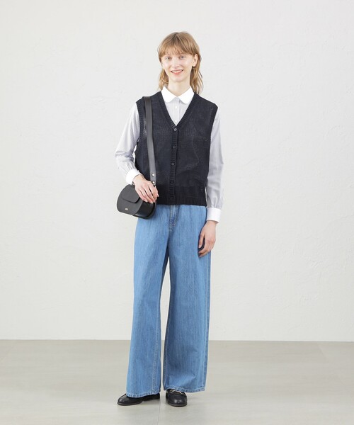 「MACKINTOSH PHILOSOPHY」 ニットベスト 38 オフホワイト レディース