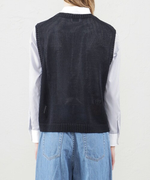 「MACKINTOSH PHILOSOPHY」 ニットベスト 38 オフホワイト レディース