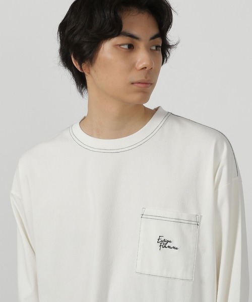 LAKOLE（ラコレ） tシャツ ウォッシュドポケロンT / 582577 メンズ