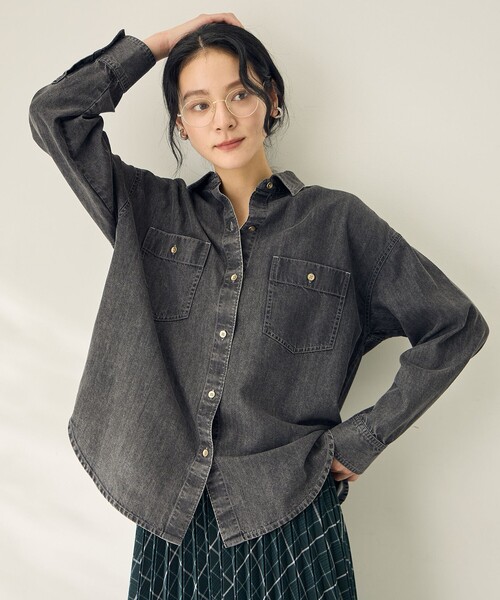 RACHEL COMEY ダークデニムシャツ RACHEL COMEY ダークデニムシャツ