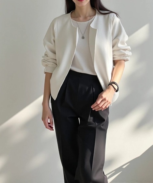 cammie ジャケット テーラードジャケット フロントオープンジャケット
