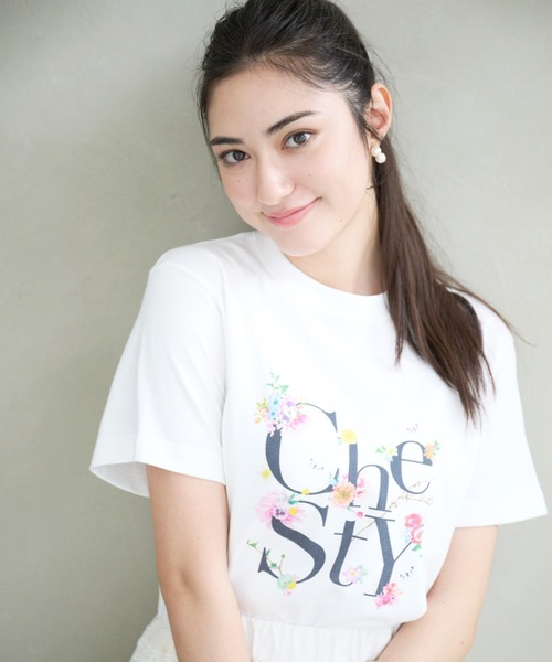 Chesty tシャツ 「ZOZO限定」フラワーロゴTシャツ レディース