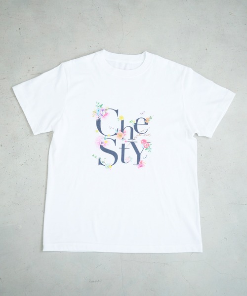 Chesty（チェスティ） tシャツ 「ZOZO限定」フラワーロゴTシャツ