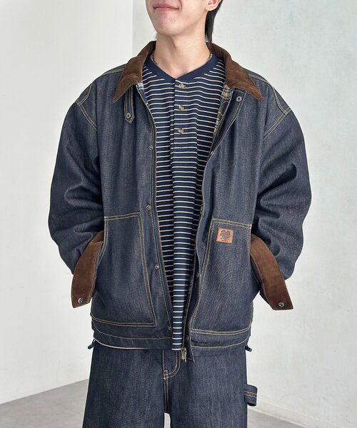 CPCM（シーピーシーエム） ブルゾン アウター 襟コーデュロイワーク