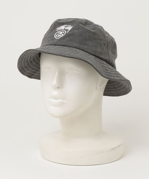 Stussy グレー バケットハット STUSSY（ステューシー） ハット S/M グレー メンズ : ZOZOTOWN Yahoo