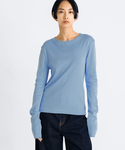 Edition（エディション） tシャツ コットンモダールフライス ロング
