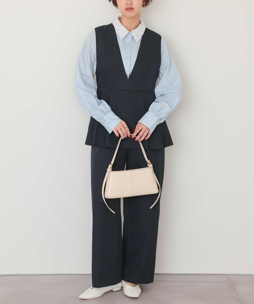 titivate（ティティベイト） オールインワン Vネックペプラム