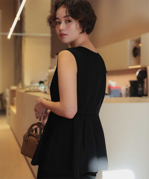 titivate（ティティベイト） オールインワン Vネックペプラム