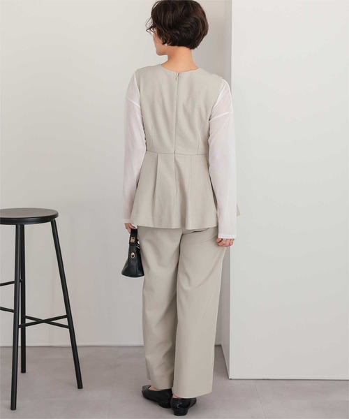 titivate（ティティベイト） オールインワン Vネックペプラム