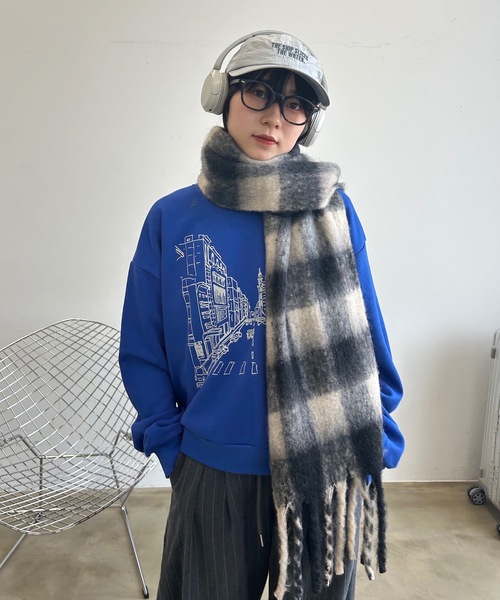 UNDERSTATEMENTs マフラー 「ユニセックス」シャギーボリューム