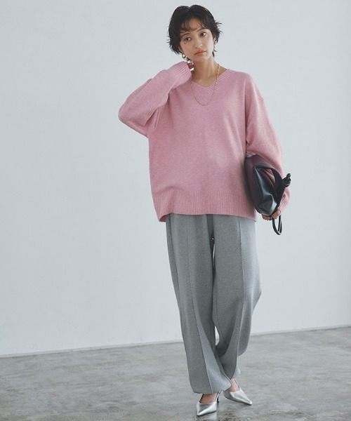 ニット セーター Vネックウールミックスニット レディース | RASW | 16