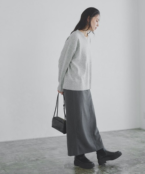 ニット セーター Vネックウールミックスニット レディース | RASW | 07