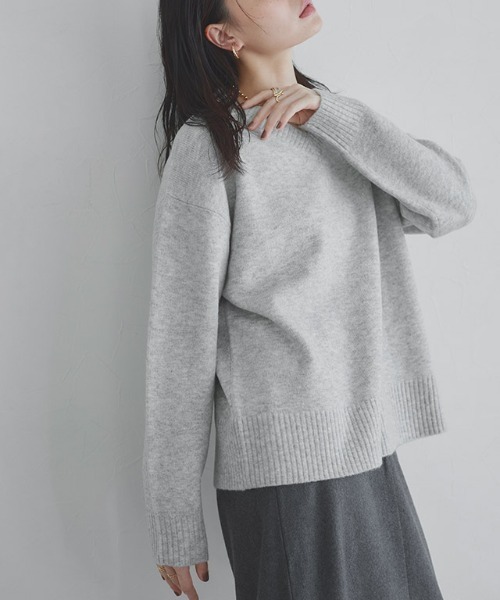 ニット セーター Vネックウールミックスニット レディース | RASW | 08