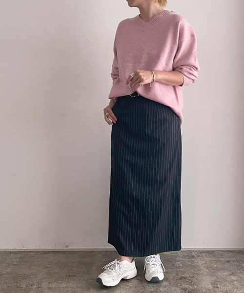 ニット セーター Vネックウールミックスニット レディース | RASW | 18