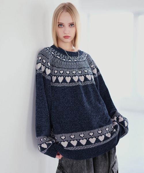 ロージーモンスター♡ウインターハートノルディックニット ロージーモンスター ウィンターハートノルディックニット｜Yahoo