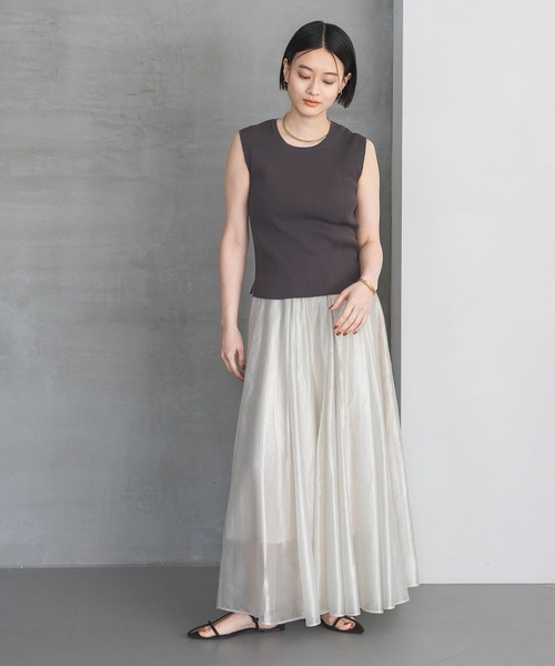 heve グレー ノースリーブニット 新品未使用タグ付き A part by（アパートバイ） ノースリーブニット FREE チャコールグレー